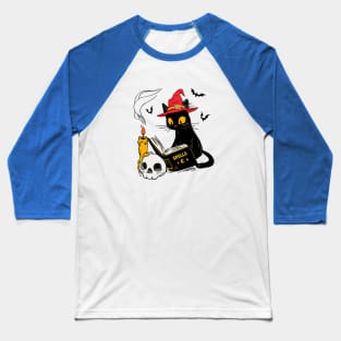 Cat and magic Baseball T-Shirt